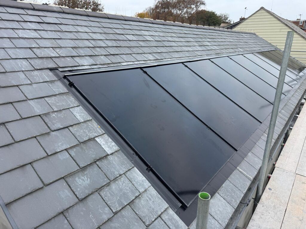 in roof solar panels on slate in Weymouth