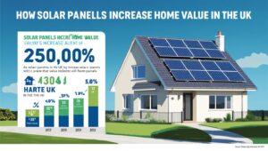 How solar panels increase property value in the UK with a sustainable energy source.